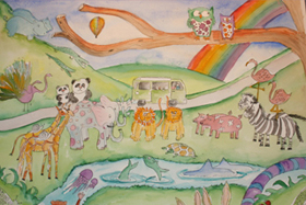 Noahs Campervan Illustration